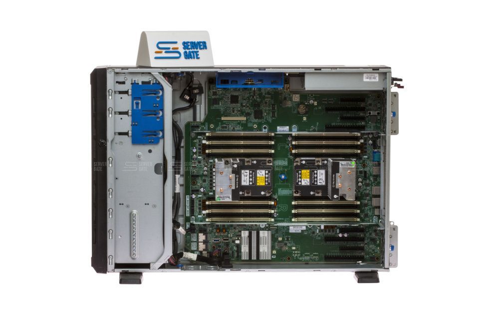 Изображение HPE ML350 Gen10 8SFF Tower, Intel Xeon Scalable до x2, 24 слотов  DIMM до  Gb | до 8 HDD/SSD 2.5 общим объёмом до 32000 ГБ. Блок питания x