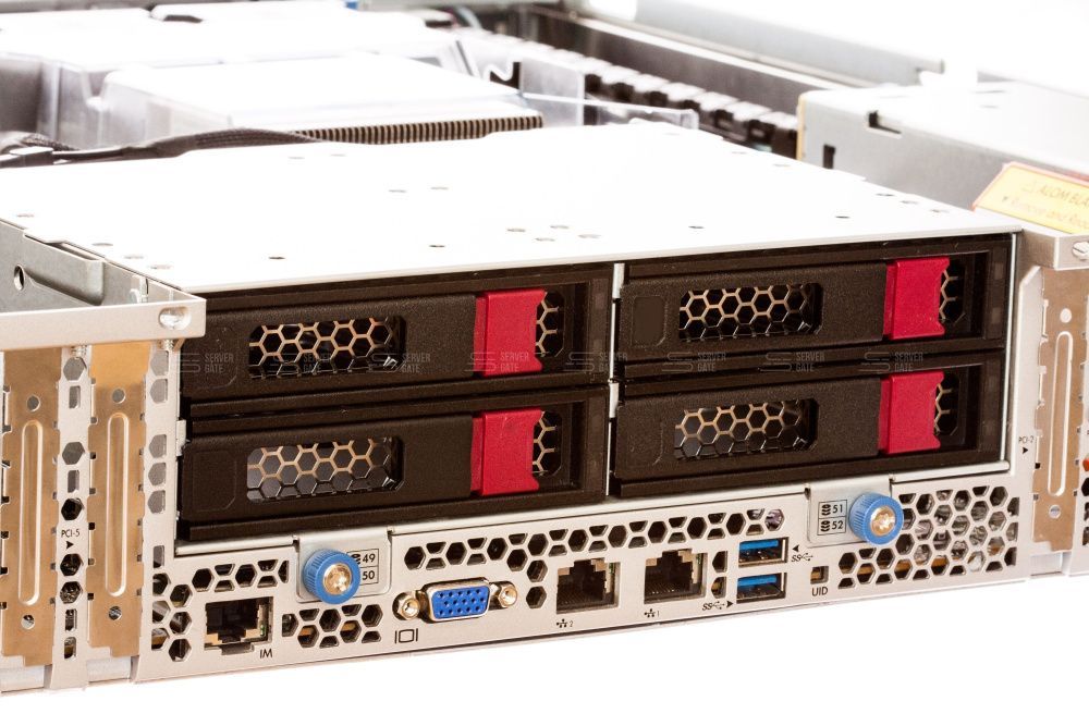 Изображение HPE Apollo 4200 Gen9 28LFF 2U, Intel Xeon E5-2600v3 / Intel Xeon E5-2600v4 до x2, 16 слотов  DIMM до  Gb | до 28 HDD/SSD 3.5 общим объёмом до 392000 ГБ. Блок питания x