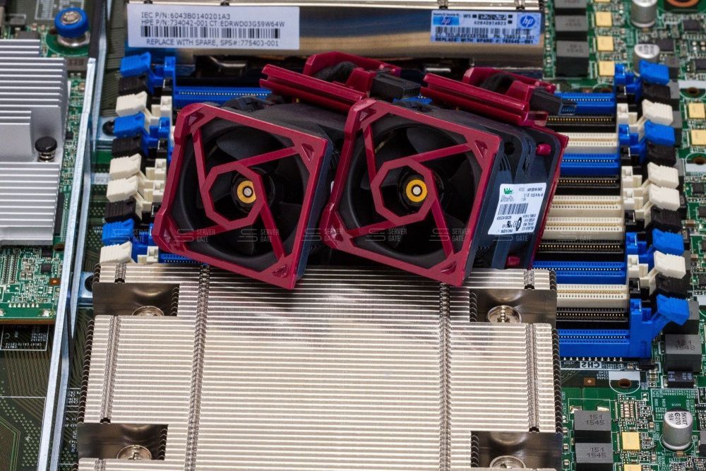 Изображение HPE DL360 Gen9 4LFF 1U, Intel Xeon E5-2600v3 / Intel Xeon E5-2600v4 до x2, 24 слотов  DIMM до  Gb | до 8 HDD/SSD 3.5 общим объёмом до 56000 ГБ. Блок питания x