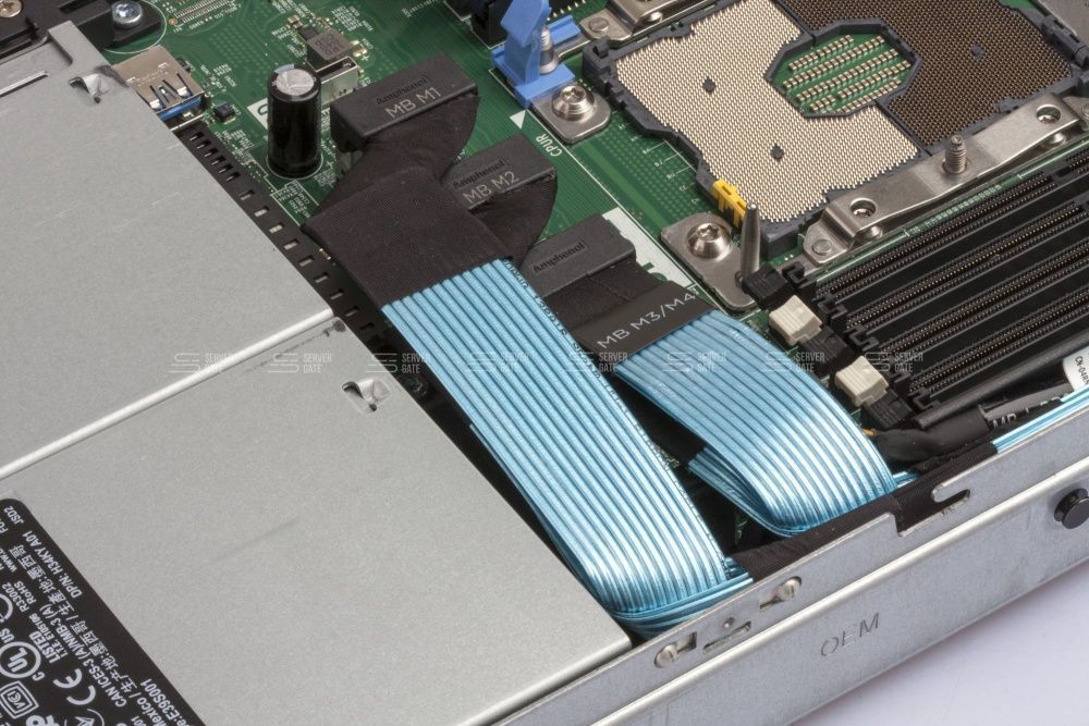 Изображение DELL PowerEdge R640 10SFF 1U, Intel Xeon Scalable до x2, 24 слотов  DIMM до  Gb | до 10 HDD/SSD 2.5 общим объёмом до  ГБ. Блок питания x