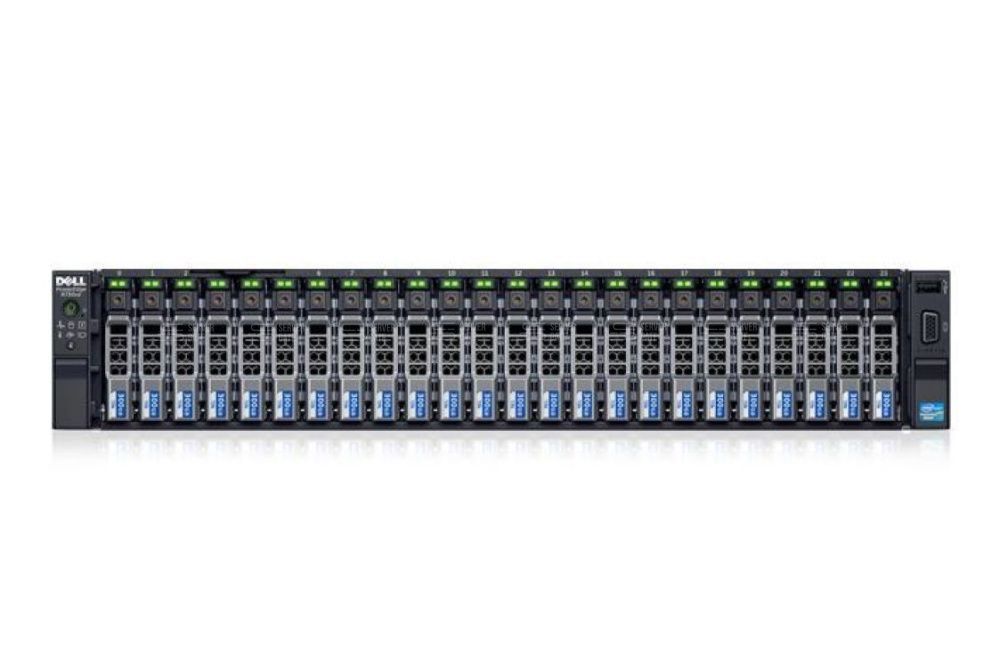 Изображение DELL R730xd 24SFF 2U, Intel Xeon E5-2600v3 / Intel Xeon E5-2600v4 до x2, 24 слотов  DIMM до  Gb | до 26 HDD/SSD 2.5 общим объёмом до 168000 ГБ. Блок питания x