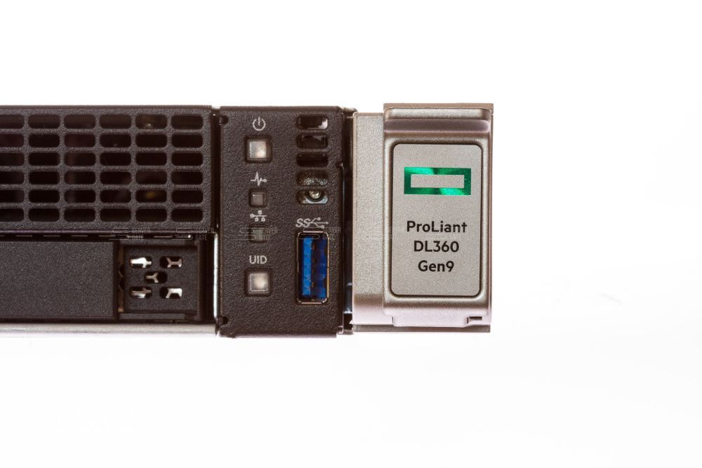 Изображение HPE DL360 Gen9 8SFF 1U, Intel Xeon E5-2600v3 / Intel Xeon E5-2600v4 до x2, 24 слотов  DIMM до  Gb | до 8 HDD/SSD 2.5 общим объёмом до 20000 ГБ. Блок питания x