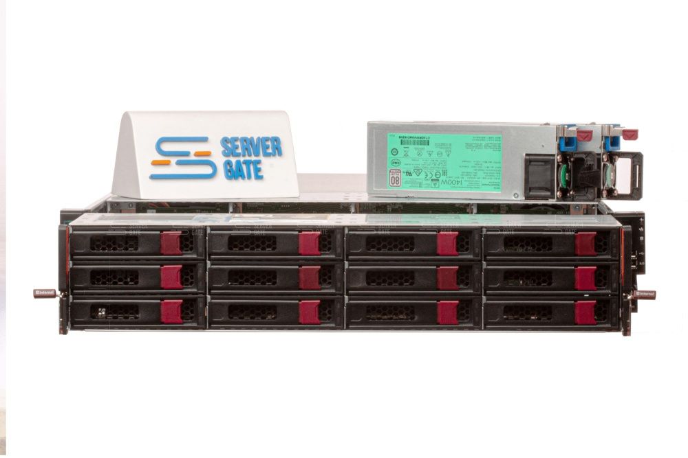 Изображение HPE Apollo 4200 Gen10 24LFF 2U, Intel Xeon Scalable до x2, 16 слотов  DIMM до  Gb | до 24 HDD/SSD 3.5 общим объёмом до 480000 ГБ. Блок питания x