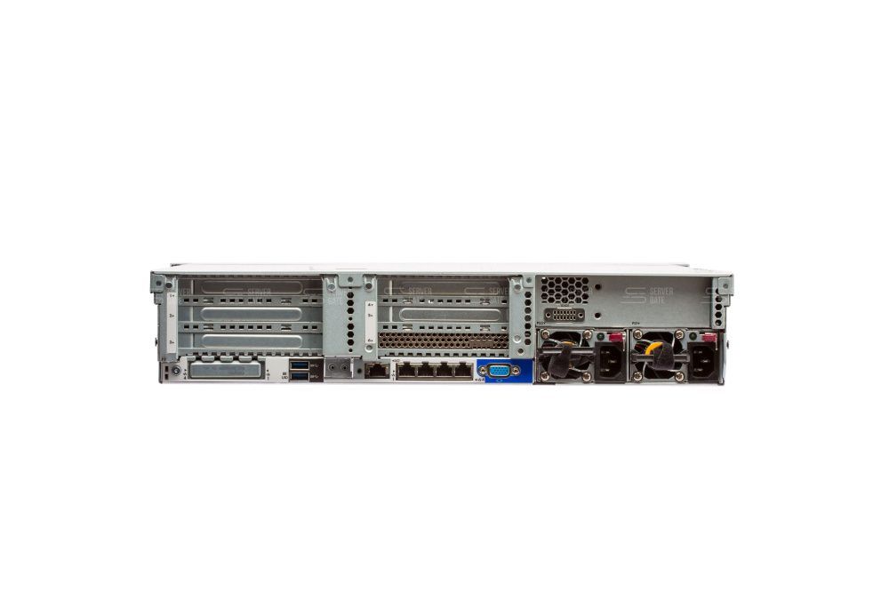 Изображение HPE DL380 Gen9 10SFF 2U, Intel Xeon E5-2600v3 / Intel Xeon E5-2600v4 до x2, 24 слотов  DIMM до  Gb | до 10 HDD/SSD 2.5 общим объёмом до 20000 ГБ. Блок питания x