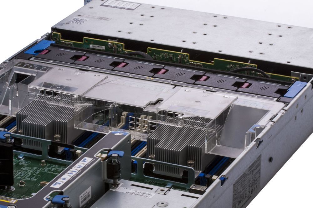 Изображение HPE DL380 Gen9 12LFF 2U, Intel Xeon E5-2600v3 / Intel Xeon E5-2600v4 до x2, 24 слотов  DIMM до  Gb | до 15 HDD/SSD 3.5 общим объёмом до 240000 ГБ. Блок питания x