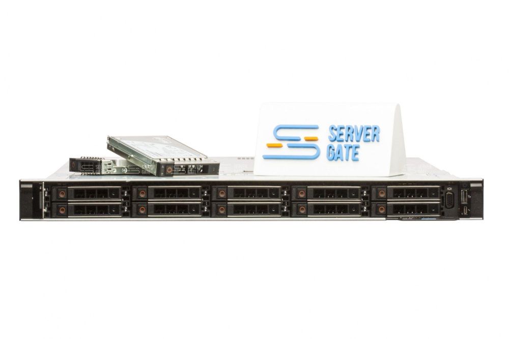 Изображение DELL PowerEdge R640 10SFF 1U, Intel Xeon Scalable до x2, 24 слотов  DIMM до  Gb | до 10 HDD/SSD 2.5 общим объёмом до  ГБ. Блок питания x