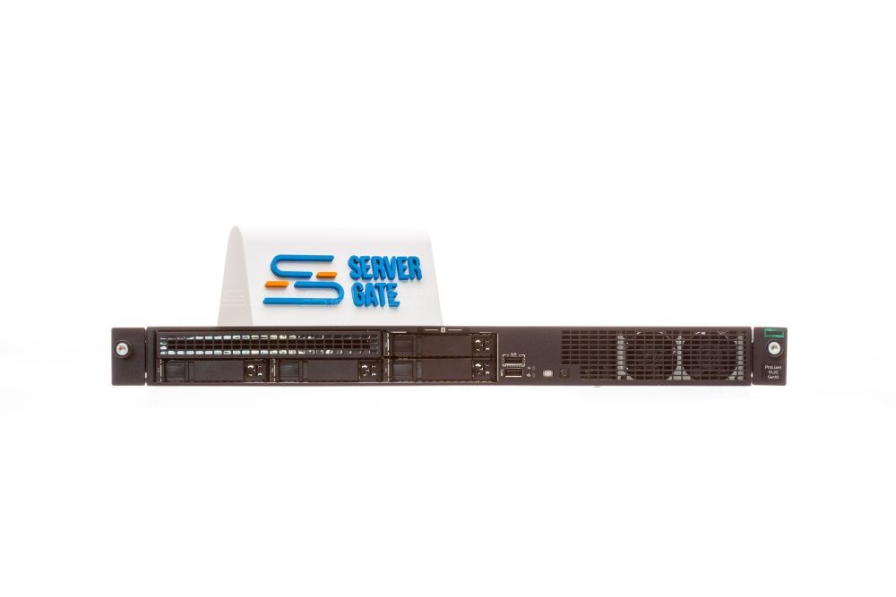 Изображение HPE DL20 Gen10 4SFF 1U,  Intel Xeon E Processor до x1, 4 слотов  DIMM до  Gb | до 4 HDD/SSD 2.5 общим объёмом до 20000 ГБ. Блок питания x