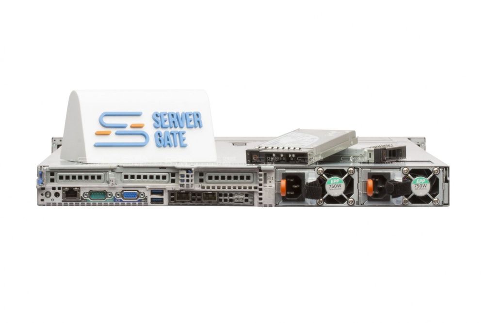 Изображение DELL PowerEdge R640 8SFF 1U, Intel Xeon Scalable до x2, 24 слотов  DIMM до  Gb | до 8 HDD/SSD 2.5 общим объёмом до  ГБ. Блок питания x