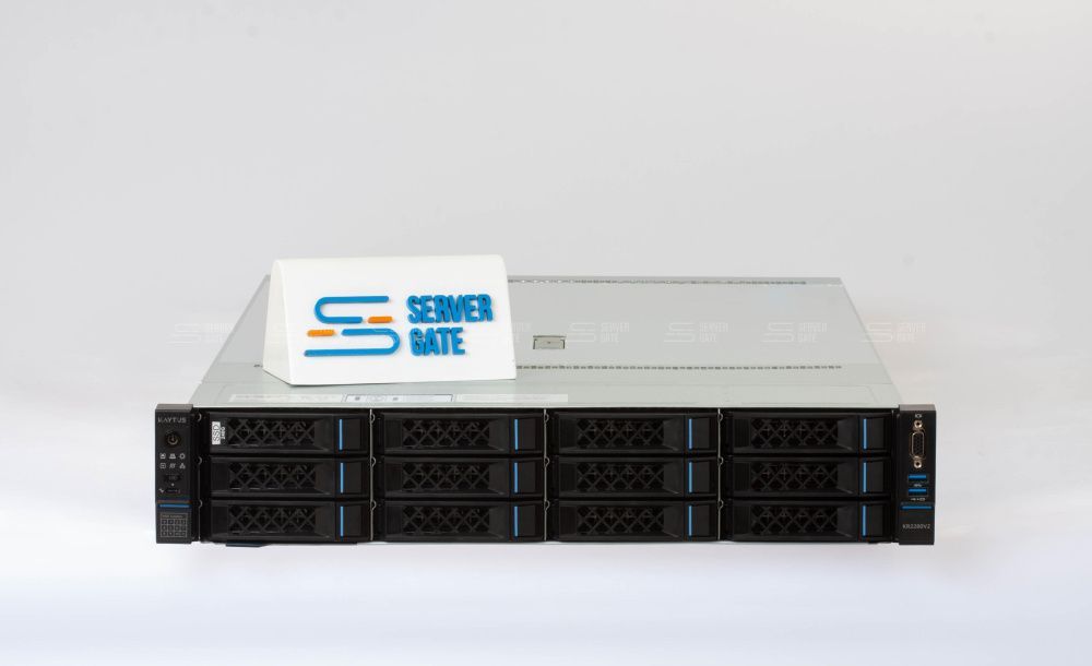 Изображение Новый сервер Kaytus KR2280-X2 12LFF 2U, Intel Xeon Scalable Gen4 / Gen5 до x2, 32 слотов  DIMM до  Gb | до 12 HDD/SSD 3.5 общим объёмом до 216000 ГБ. Блок питания x