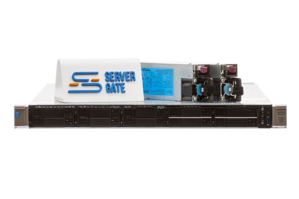 Изображение HPE DL360 Gen9 10SFF 1U, Intel Xeon E5-2600v3 / Intel Xeon E5-2600v4 до x2, 24 слотов  DIMM до  Gb | до 10 HDD/SSD 2.5 общим объёмом до 20000 ГБ. Блок питания x