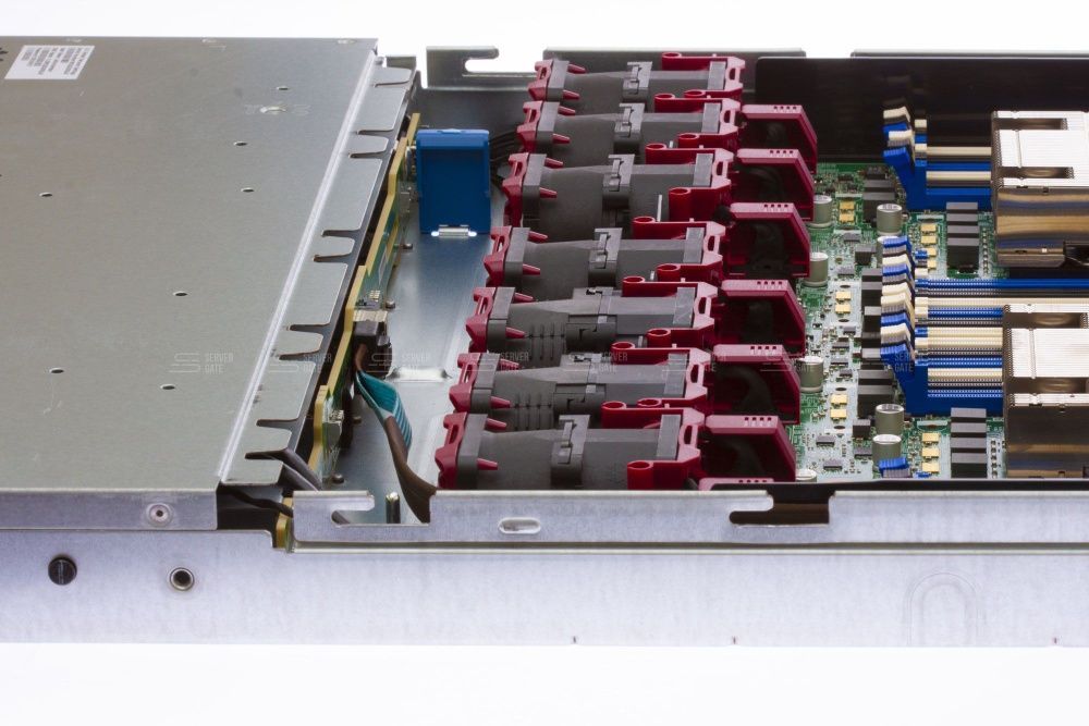 Изображение HPE DL360 Gen9 4LFF 1U, Intel Xeon E5-2600v3 / Intel Xeon E5-2600v4 до x2, 24 слотов  DIMM до  Gb | до 8 HDD/SSD 3.5 общим объёмом до 56000 ГБ. Блок питания x