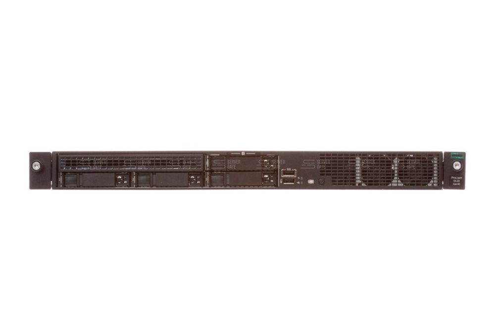 Изображение HPE DL20 Gen10 4SFF 1U,  Intel Xeon E Processor до x1, 4 слотов  DIMM до  Gb | до 4 HDD/SSD 2.5 общим объёмом до 20000 ГБ. Блок питания x