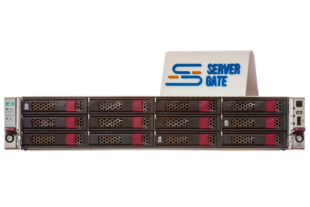 Изображение HPE Apollo 4200 Gen9 28LFF 2U, Intel Xeon E5-2600v3 / Intel Xeon E5-2600v4 до x2, 16 слотов  DIMM до  Gb | до 28 HDD/SSD 3.5 общим объёмом до 392000 ГБ. Блок питания x