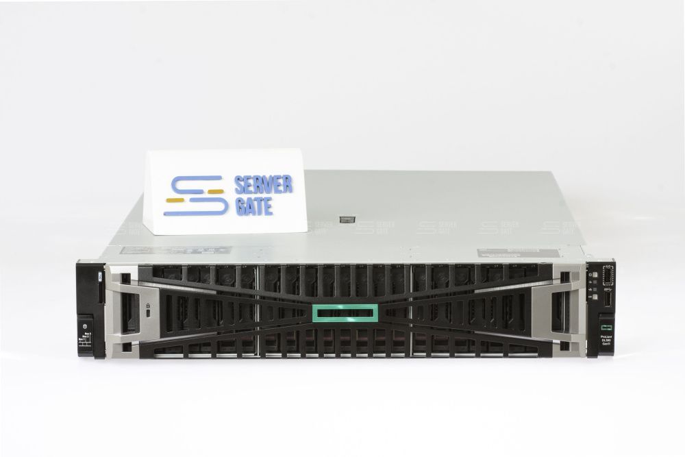 Изображение Новый HPE DL380 Gen11 24SFF 2U, Intel Xeon Scalable Gen4 / Gen5 до x2, 32 слотов  DIMM до  Gb | до 24 HDD/SSD 2.5 общим объёмом до 184320 ГБ. Блок питания x