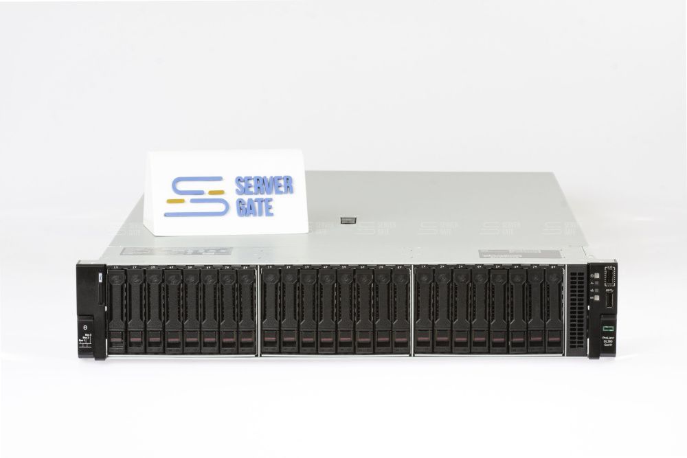 Изображение Новый HPE DL380 Gen11 24SFF 2U, Intel Xeon Scalable Gen4 / Gen5 до x2, 32 слотов  DIMM до  Gb | до 24 HDD/SSD 2.5 общим объёмом до 184320 ГБ. Блок питания x