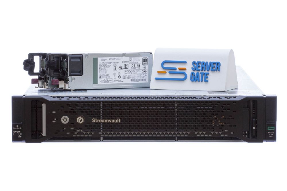Изображение HPE DL560 Gen10 24SFF 2U, Intel Xeon Scalable до x2, 24 слотов  DIMM до  Gb | до 24 HDD/SSD 2.5 общим объёмом до 128000 ГБ. Блок питания x