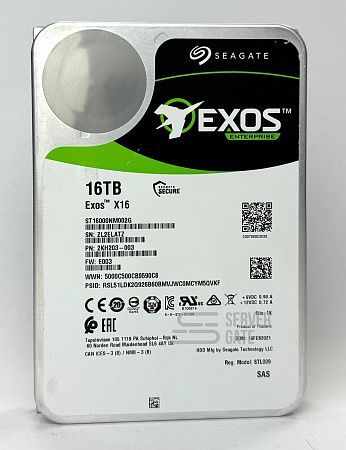 Жесткий диск HDD 16TB SeaGate 3.5" 7.2K SAS 12Gb/s 