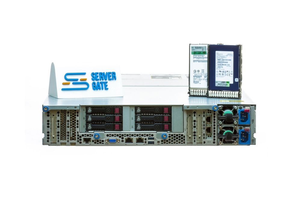 Изображение HPE Apollo 4200 Gen9 54SFF 2U, Intel Xeon E5-2600v3 / Intel Xeon E5-2600v4 до x2, 16 слотов  DIMM до  Gb | до 54 HDD/SSD 2.5 общим объёмом до 392000 ГБ. Блок питания x